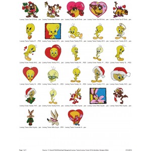Package 28 Looney Tunes 03 Embroidery Designs